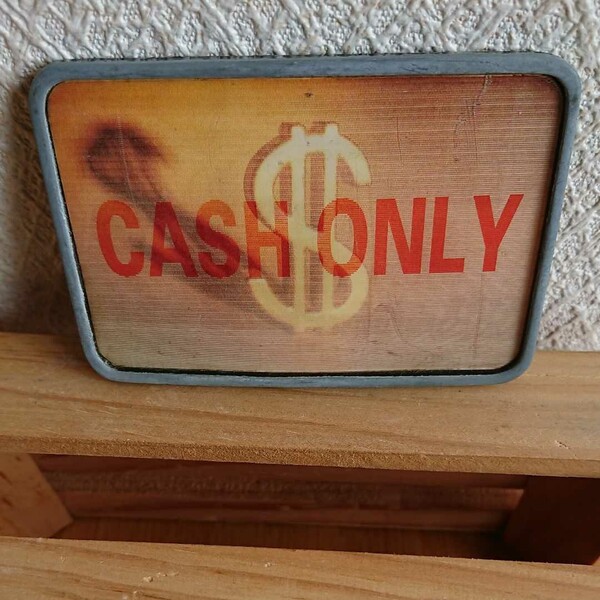 ヴィンテージ☆ベルトバックル☆ドル☆$☆CASH ONLY☆3変化