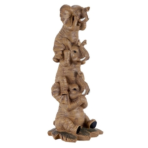 61cm 象の見ざる聞かざる言わざるゾウ（大）象彫刻エスニック飾り装飾品オブジェ小物インテリア置物ぞうさんアクセント雑貨調度品三猿