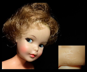 【海蛍】当時物 1964年 IDEAL pepper アイデアル ペッパーちゃん タミーちゃん妹 へそ有 着せ替え人形 日本製 ドール