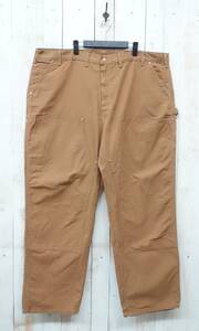 古着卸　ヨーロッパ仕入＊BIG KING TALL WIDE ＊Carhartt カーハート ＊ブラウンダック　ワークパンツ ＊B01 BRN W48L32 ＊USA 米国製　　