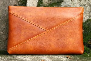  new goods men's bag cow leather leather original leather second bag hand .. hand made long wallet shoulder bag AMWYY-MB-176