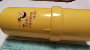 . wistaria . Chibi Maruko-chan. 500 millimeter liter entering, PET bottle keep cool case cup 2 piece attaching, unused goods 