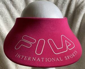  various possible to use![FILA filler ] dressing up . pink color | sun visor cap CAP hat |FREEONE size | Golf . outing . please!