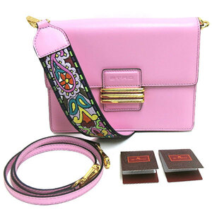 ETRO bolso bandolera arcoíris bolso bandolera con correa de cachemira de piel rosa ETRO, etro, para mujeres, otros