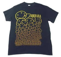 新品★GILDAN★NIRVANA★ニルヴァーナ★Tシャツ★カートコバーン★M★ブラック_画像1