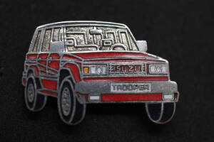 〇Isuzu Pin Badge Trooper Red W30MM RCITYS ISUZU ISUZU HORN Европейская модель 4WD