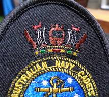 ◆黒（王冠）◆新品　オーストラリア軍　海軍　Royal Australian Navy　刺繍ワッペン（パッチ）◆サバゲー◇ミリタリー◎コスプレ　_画像4