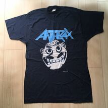 当時物ANTHRAX NOTMAN ノットマンTシャツ黒 L 美品 80s ビンテージ_画像1