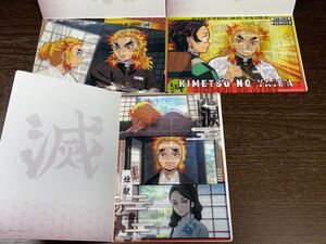鬼滅の刃 クリアビジュアルポスター 無限列車編 煉獄杏寿郎 煉獄家 3枚セット