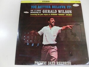 ペラジャケLP / Gerald Wilson / You Better Believe It! / World Pacific / SMJ-7091 / Japan