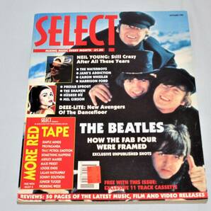 【送料無料】洋書　間違い表紙写真？『SELECT』 November 1990　ビートルズ / ハリソン・フォード