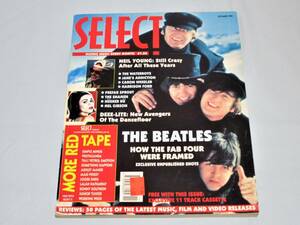 【送料無料】洋書　間違い表紙写真？『SELECT』 November 1990　ビートルズ / ハリソン・フォード