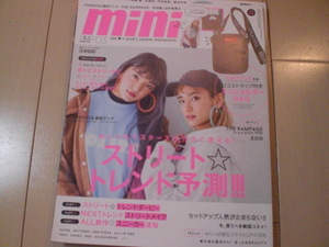 即決 mini(ミニ） 2019年3月号　YURINO&須田アンナ　本のみ