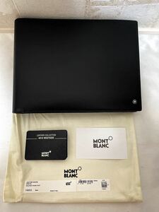 ② new goods unused!MONTBLANC Audi Montblanc × Audi collaboration vehicle inspection certificate case card inserting leather black 