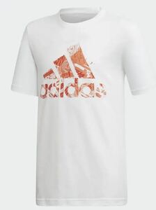 送料無料 新品 adidas B MH グラフィックBOS Tシャツ 150 ホワイト