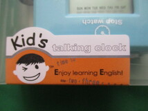 【未使用】　Kid’s talking clock　英語　多機能　アラーム　クロック　時計　ストップウォッチ　温度計　カウントダウン_画像2