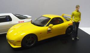 KYOSHOオリジナル 1/18 新劇場版 頭文字D Initial D Mazda RX-7 FD3S 高橋啓介フィギュア付