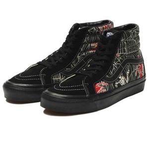 ☆VANS ANAHEIM FACTORY SK8-HI 38 DX スカルスパイダー 黒/白/赤 26.5cm バンズ アナハイム スケートハイ 38 デラックス VN0A38GF1JJ