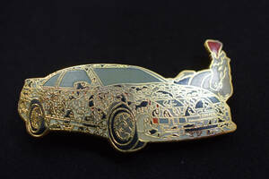 ■ NISSAN ピンバッジ Z32 300ZX white horse gold Paint W50mm Rcitys 日産 フェアレディZ