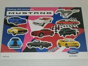  Ford Mustang сырой .49 годовщина 49th Anniversary история плата Mustang Special производства наклейка 