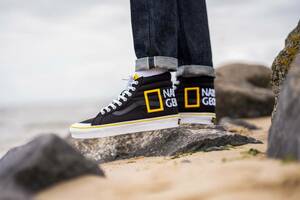 新品未使用 VANS バンズ SK8-HI REISSUE 138 ナショナル ジオグラフィック NATIONAL GEOGRAPHIC US8.5 26.5センチ コラボ スケートハイ