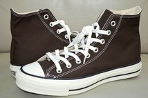 新品未使用 CONVERSE コンバース ALLSTAR CANVAS AS J HI 日本製 MADE IN JAPAN ダークブラウン 定価13200円 US7 25.5センチ 送料無料_画像1