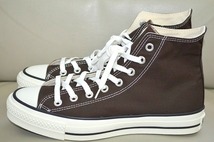 新品未使用 CONVERSE コンバース ALLSTAR CANVAS AS J HI 日本製 MADE IN JAPAN ダークブラウン 定価13200円 US7 25.5センチ 送料無料_画像3