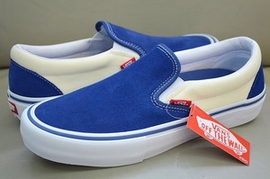 新品未使用 VANS バンズ SLIP ON PRO スリッポン プロ POPCUSH採用 定価11,000円 スエード スカイネイビー US9 27センチ 送料無料!