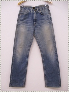 ◎ 318 [Бесплатная доставка] Lee Riders Men's Jeans Denim 20101 29 × 33 Blue Straight Wash Zip Fly Made в Японии
