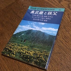 ブルー ガイドブックス 204 奥武蔵と秩父 (初版・ビニールカバー付き・付録地図付き)☆実業之日本社