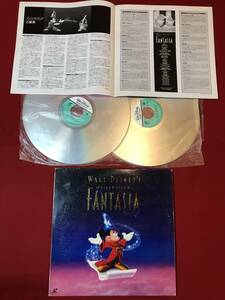 A2815*LD/ laser disk *[FANTASIA/ fan tajia]2 sheets set Disney/ Disney attrition scratch dirt some stains deterioration etc. equipped used operation not yet verification 
