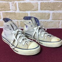 【売り切り!送料無料!】A-118 converse!ハイカットスニーカー!24.5cm!ALLSTAR!グレー!コンバースオールスター!デニム!アメカジ!古着!中古!_画像2