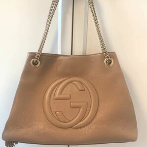 【正規品 】【美品】グッチ　GUCCIショルダーバッグ チェーンショルダー　ソーホーチェーン