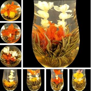 工芸茶10種類セット 花茶 手作りお茶 ハーブティー 美容茶 中国茶 緑茶