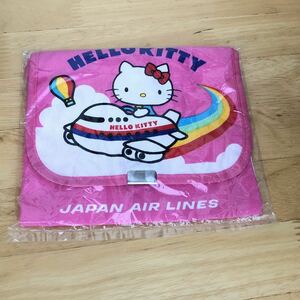 即決 サンリオ 日本航空 ハローキティ JAL ポシェット 1985年 昭和レトロ グッズ ポーチ キティちゃん