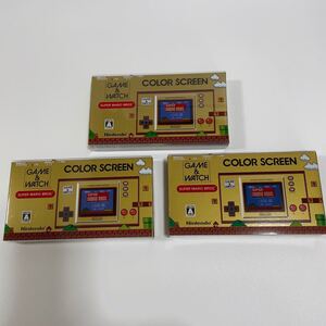 【新品】任天堂ゲーム&ウォッチスーパーマリオブラザーズ 35周年 限定品 3台 ゲームウォッチ GAME&WATCH レトロゲーム