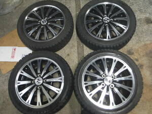 165/55r15 Goodyear легкосплавные колесные диски 4 шт. комплект Honda оригинальный черный полировка bla поли царапина есть N-BOX N-WGN N-ONE