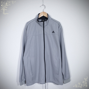 USED*adidas/アディダス/L/ラインデザインフルジップ/climaliteブルゾン/グレー