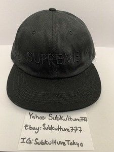 【新品】 Supreme BLACKED OUT 5 Panel Snapback　シュプリーム　Box Logo rare new キャップ ブラック　帽子　希少