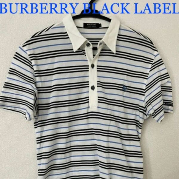 81 バーバリーブラックレーベル　BURBERRY BLACK LABEL ポロシャツ