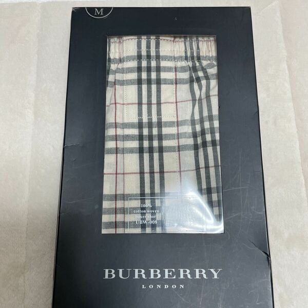 [35]希少！ラッピング袋無料★即決！新品未使用◆ バーバリーロンドン Burberry London トランクス M 箱付 生産終了希少品 ノバチェック