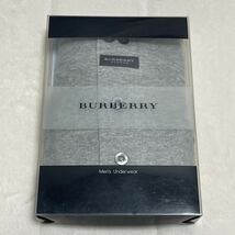 [45]希少！ラッピング袋無料★即決！新品未使用◆ バーバリー Burberry ボクサートランクス Mサイズ 専用箱付 生産終了 グレー コットン100_画像1