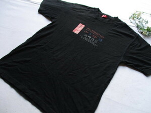 Levi's RED TAB/リーバイス/半袖Tシャツ/洗濯表示プリント/ブランドタグプリント/カジュアル/シンプル/黒/ブラック/Lサイズ(6/7)