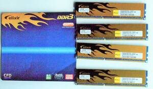 増設メモリ 4GBx4枚組　 DDR3　CFD　W３U1600HQ-4G　（美品）