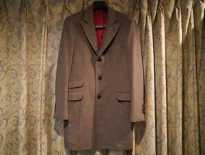  unused goods * Brunello Cucinelli BRUNELLO CUCINELLI cashmere 100% gray ju Chesterfield coat (50) * single coat * regular price 86.9 ten thousand 