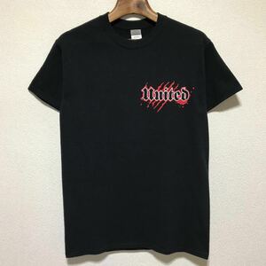 [即決古着]United/ユナイテッド/ABSURDITY Tシャツ/バンドT/半袖/ブラック/GILDAN(ギルダン)製/Sサイズ