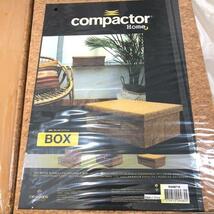 compactor Box ボックス 箱 100% コットン 38x26xH13 cm 2個 まとめ売り 格安 訳アリ Fa-216_画像2