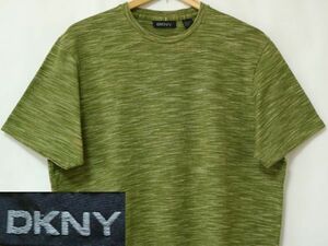 デッドストック 1wash! 00s DKNY カットソー シャツ Tシャツ 半袖 US- L サイズ ふんわりした生地 // ビンテージ