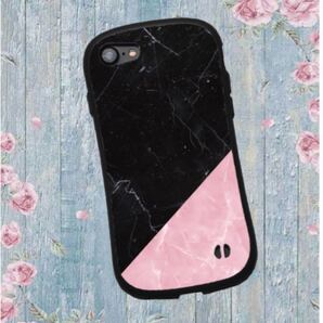 iPhone Android オリジナルスマホケース 携帯ケース カバー 手帳 大理石柄 ブラック ピンク かわいい