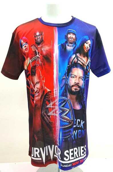 送料込み！【XLサイズ】サバイバーシリーズ　ロウ　スマックダウン　Tシャツ　WWF　WWE　ファンスマ
